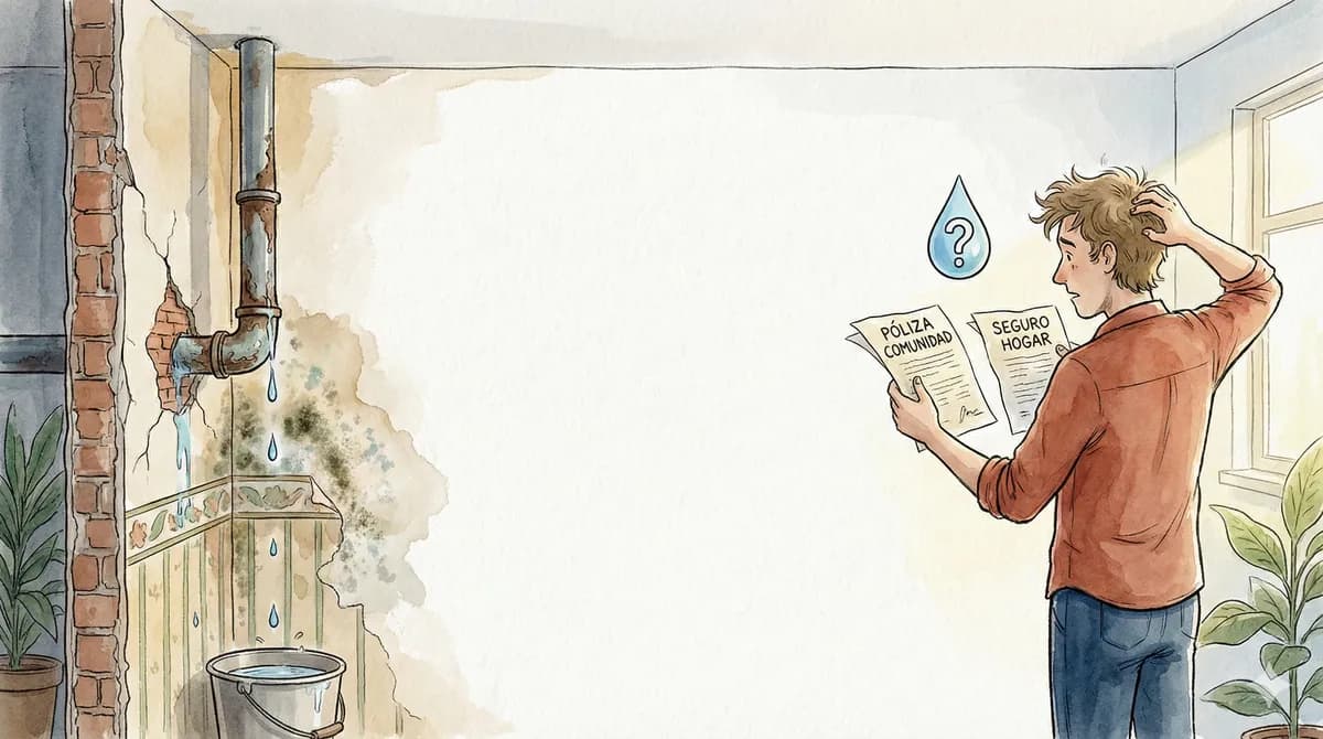 Se ha roto una tubería: ¿Paga el seguro de la comunidad o yo?