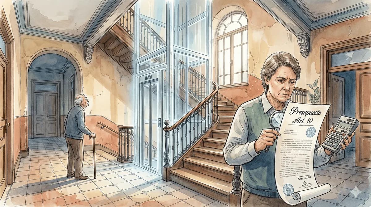 Instalar ascensor sin votación: La verdad del Artículo 10 (y la letra pequeña que no te cuentan)