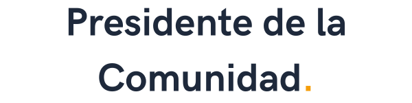 Presidente de la Comunidad